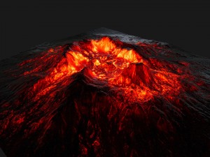 volcano 3Dモデル