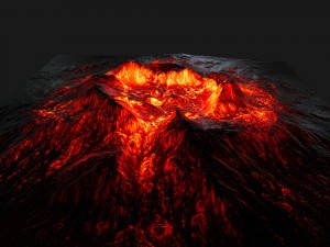 volcano 3Dモデル