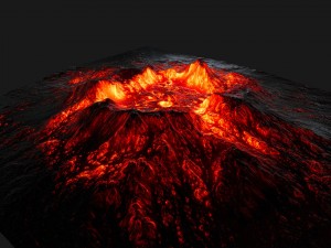 volcano 3Dモデル