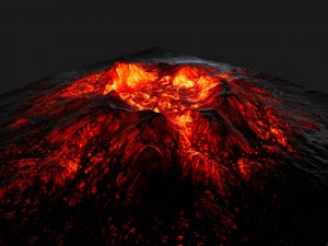volcano 3Dモデル