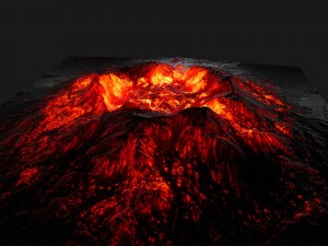 volcano 3Dモデル
