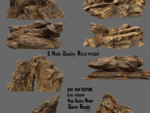 roccia del deserto Modello 3D