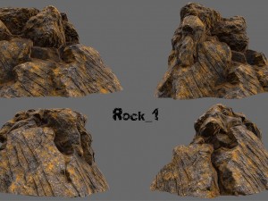 desert rock Model 3D