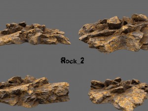 desert rock Model 3D