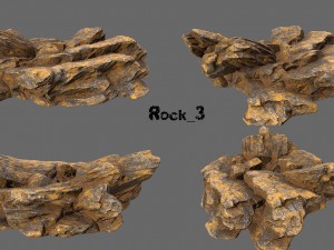 desert rock Model 3D