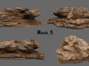 desert rock Model 3D