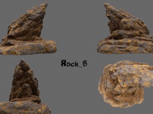 desert rock Model 3D
