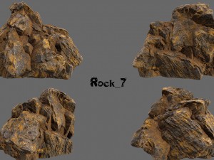 desert rock Model 3D