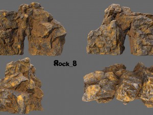 desert rock Model 3D