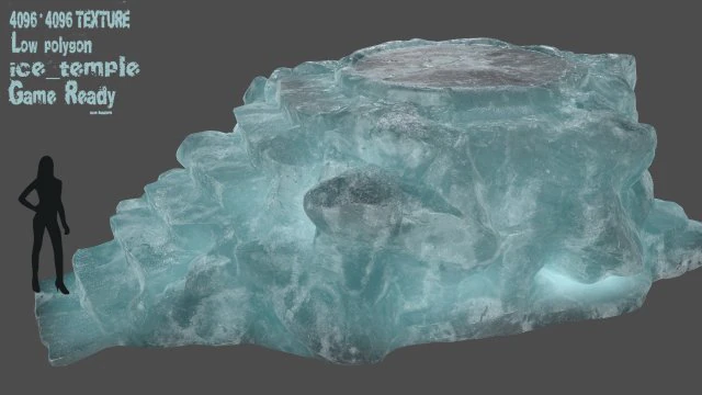 ice temple 3D Model .c4d .max .obj .3ds .fbx .stl .blend
