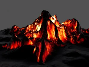 volcano 1 3D Model