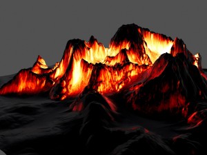 volcano 1 Modèle 3D
