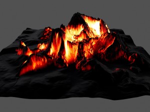 volcano 1 Modèle 3D