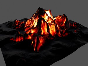 volcano 1 Modèle 3D