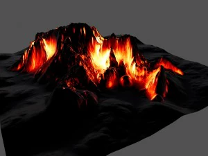 volcano 1 3D Model