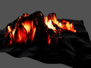 volcano 1 Modèle 3D