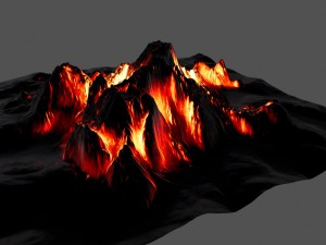 volcano 1 Modèle 3D