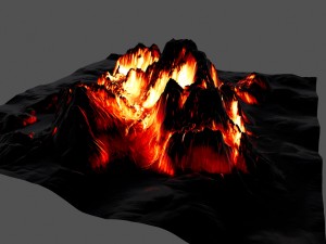 volcano 1 Modèle 3D