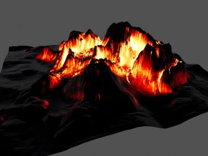 volcano 1 Modèle 3D