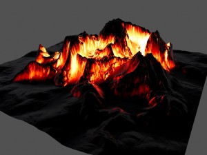 volcano 1 Modèle 3D