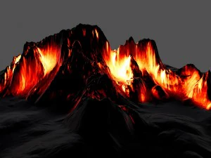 volcano 1 3D Model