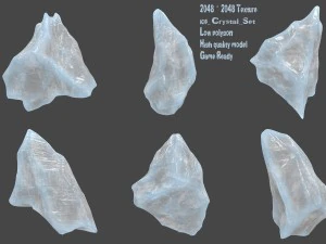 Kristall-Set 3D Modell