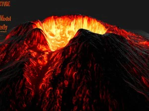 vulcano 1 Modello 3D