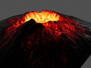 volcano 1 3D मॉडल