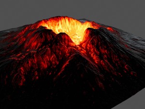 volcano 1 3D मॉडल