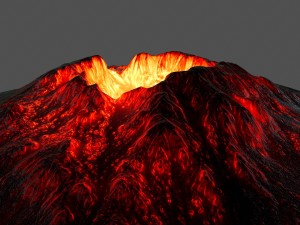 volcano 1 3D मॉडल