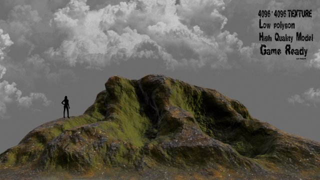 rock 3D 모델 .c4d .max .obj .3ds .fbx .stl .blend 