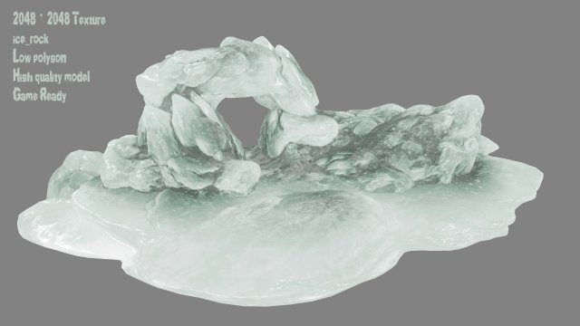 ice cave Model 3D .c4d .max .obj .3ds .fbx .stl .blend 