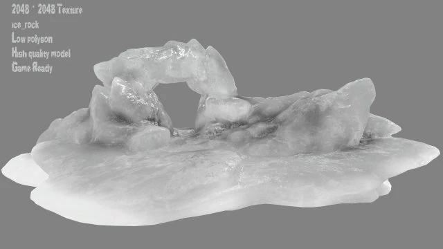 ice cave 2 3D Model .c4d .max .obj .3ds .fbx .stl .blend 