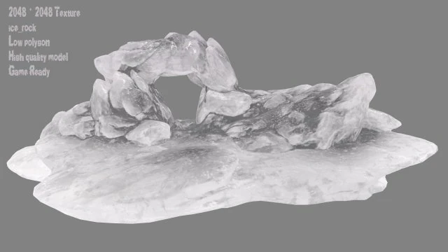 ice cave 3 3D Model .c4d .max .obj .3ds .fbx .stl .blend 