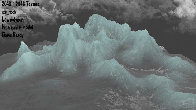 iceberg 3D 模型 .c4d .max .obj .3ds .fbx .stl .blend 