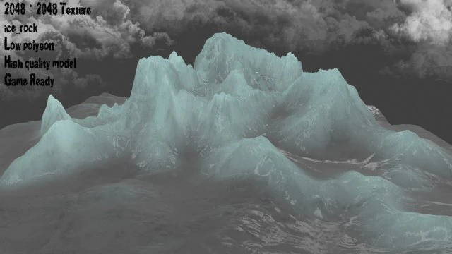 iceberg 3D Model .c4d .max .obj .3ds .fbx .stl .blend