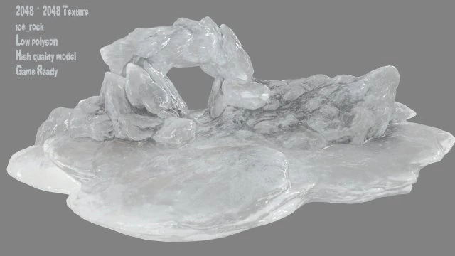 ice cave 8 3D Model .c4d .max .obj .3ds .fbx .stl .blend 