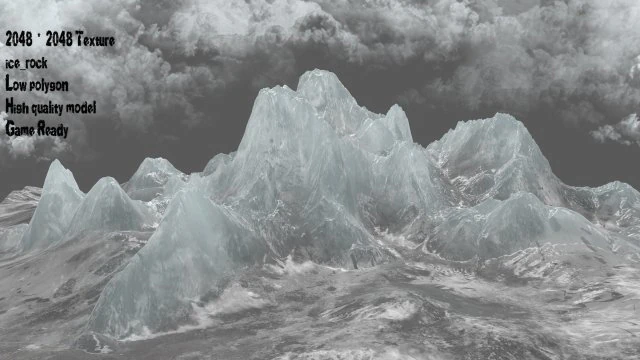 iceberg 3D Model .c4d .max .obj .3ds .fbx .stl .blend 