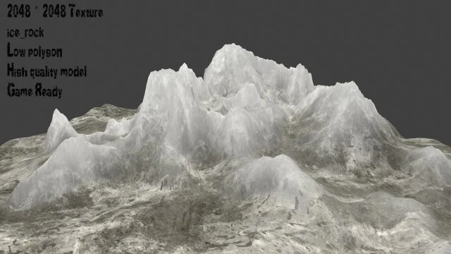 ice 3D Model .c4d .max .obj .3ds .fbx .stl .blend 