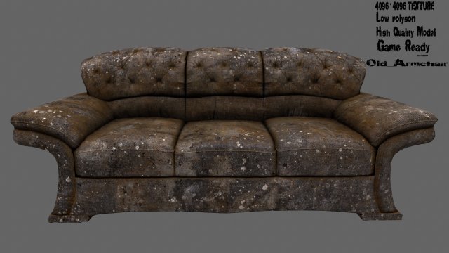 armchair 3D मॉडल .c4d .max .obj .3ds .fbx .stl .blend 