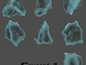 ice crystal set 3D Model