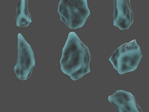 ice crystal set 3D 모델