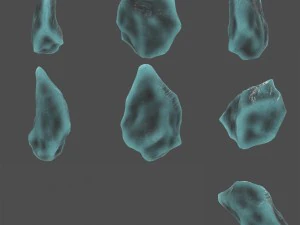 ice crystal set 3D Model