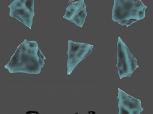 ice crystal set 3D 모델