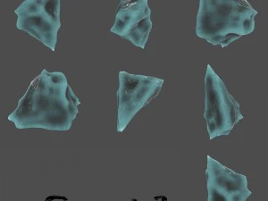 ice crystal set 3D Model