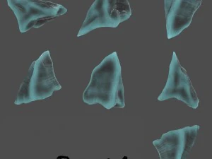 ice crystal set 3D Model