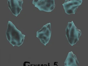 ice crystal set 3D Model