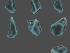 ice crystal set 3D Model