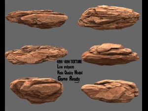 desert rocks 3Dモデル