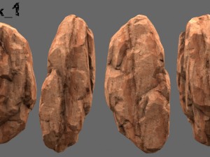desert rocks 3D 模型